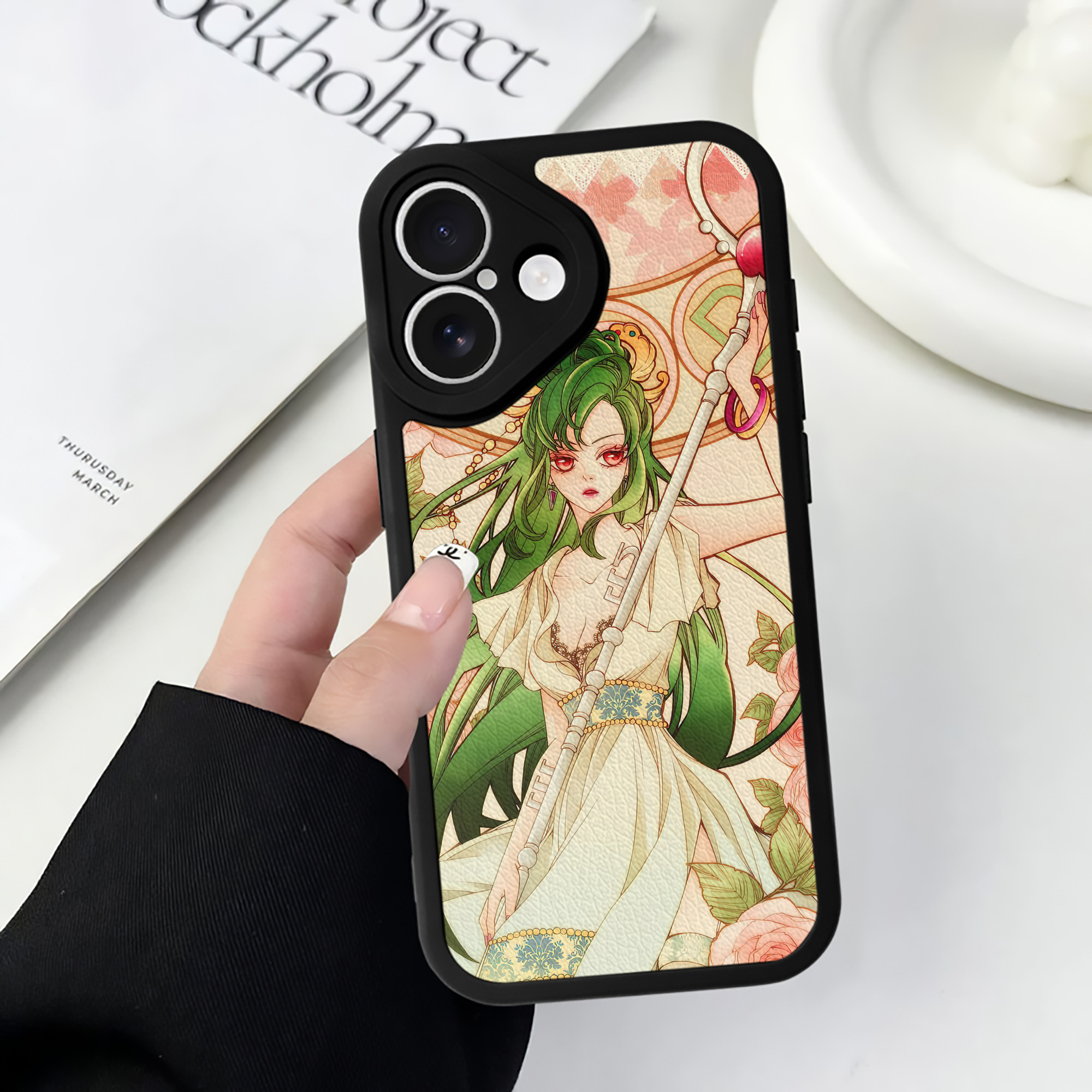 （画像用） 美少女戦士セーラームーン Sailor Moon 【iPhone 16シリーズ対応】シリコンスマホケース（レザー調） 材質：シリコン